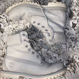Grey Timberland Boots